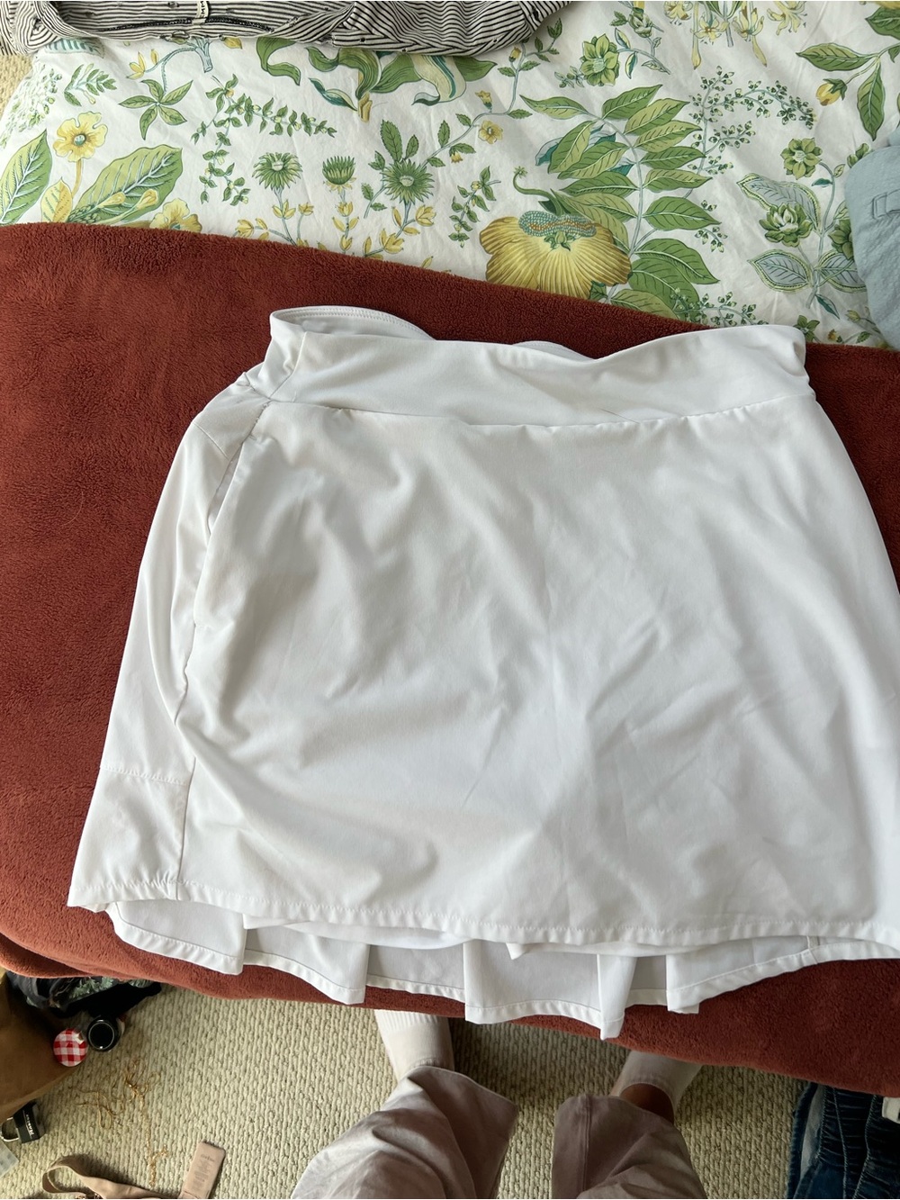 Pebble Beach White Performance Skort